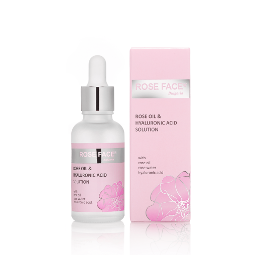 ROSE FACE – Rose Oil & Hyaluronic Acid Solution 30 ml – Розчин з рожевою олією та гіалуроновою кислотою, 30 мл